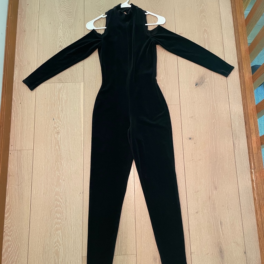 Vintage 80s velvet jumpsuit